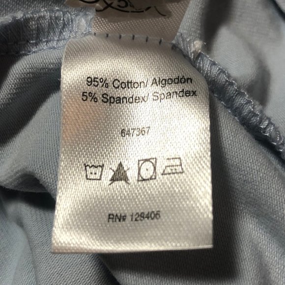 Venus Cap Sleeve Front Zipper Top in Light Blue - Picture 5 of 6